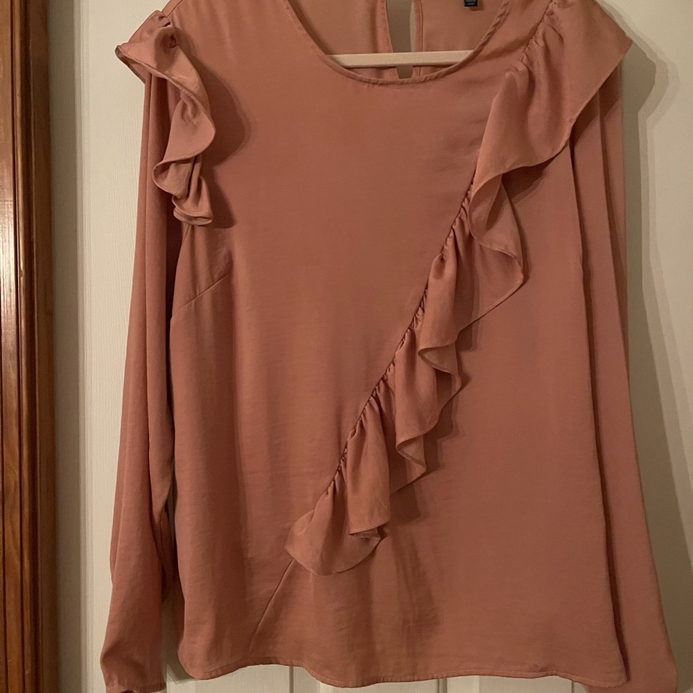 Pink Ruffle Blouse - Picture 2 of 6